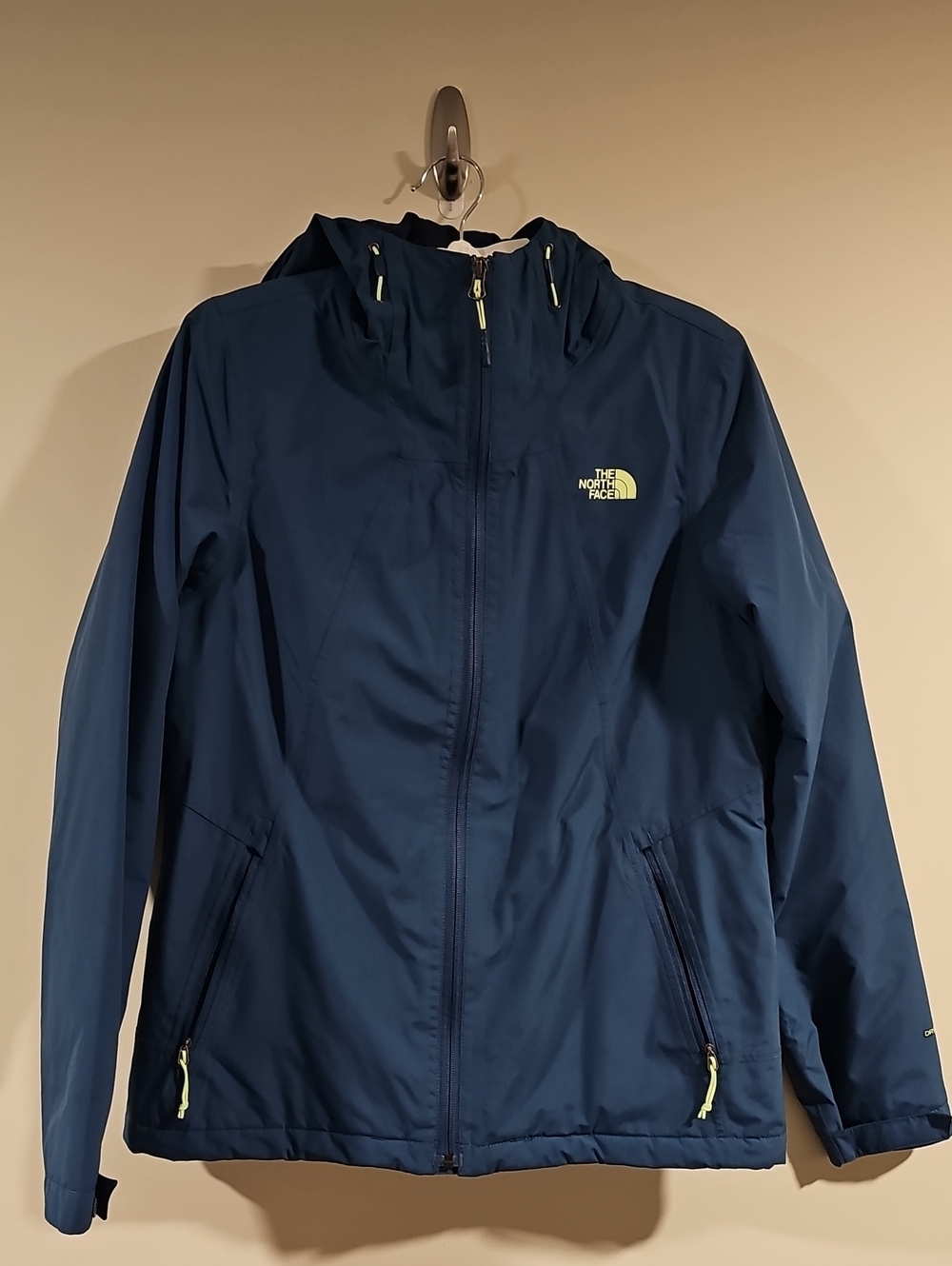 The North Face Women's Navy Hooded Rain Shell Jacket